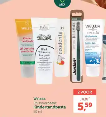 Holland & Barrett Weleda kindertandpasta aanbieding