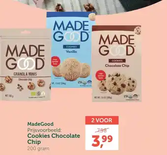 Holland & Barrett Madegood cookies chocolate chip aanbieding