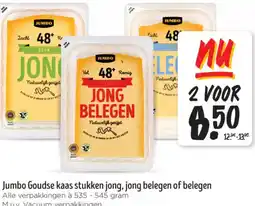 Jumbo Jumbo Goudse kaas stukken jong, jong belegen of belegen aanbieding