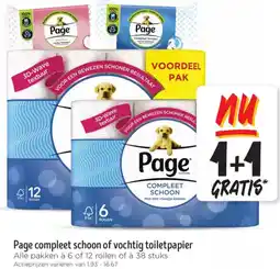 Jumbo Page compleet schoon of vochtig toiletpapier aanbieding