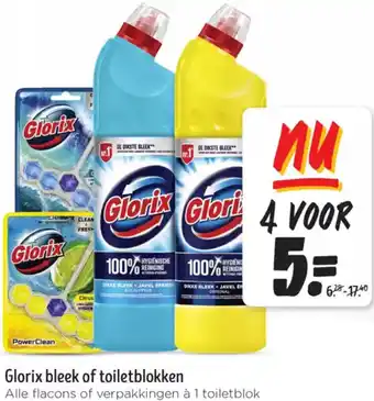 Jumbo Glorix bleek of toiletblokken aanbieding