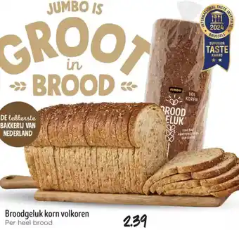 Jumbo Broodgeluk korn volkoren aanbieding