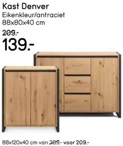 Leen Bakker Kast Denver aanbieding