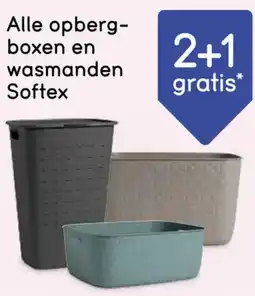 Leen Bakker Alle opbergboxen en wasmanden Softex aanbieding