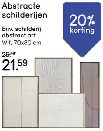 Leen Bakker Abstracte schilderijen aanbieding