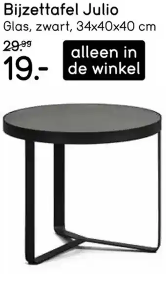 Leen Bakker Bijzettafel Julio aanbieding