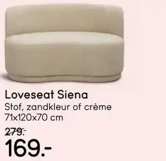 Leen Bakker Loveseat Siena aanbieding