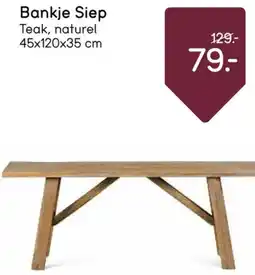 Leen Bakker Bankje Siep aanbieding