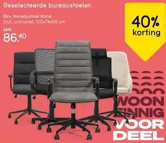 Leen Bakker Geselecteerde bureaustoelen aanbieding