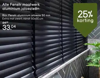 Leen Bakker Alle Fenstr maatwerk aluminium jaloezieën aanbieding