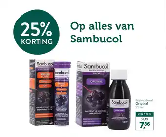 Holland & Barrett Alles van Sambucol aanbieding