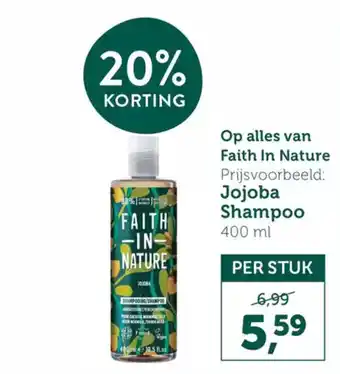 Holland & Barrett Alles van Faith In Nature aanbieding