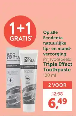 Holland & Barrett Alle Ecodenta natuurlijke lip en mond- verzorging aanbieding