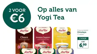 Holland & Barrett Alles van yogi tea aanbieding