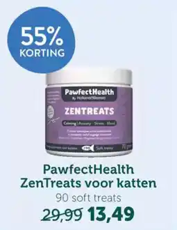 Holland & Barrett PawfectHealth ZenTreats voor katten aanbieding