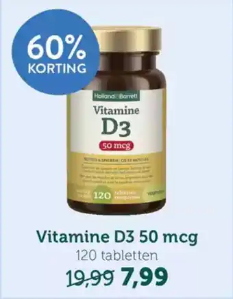 Holland & Barrett Vitamine D3 50 MCG aanbieding