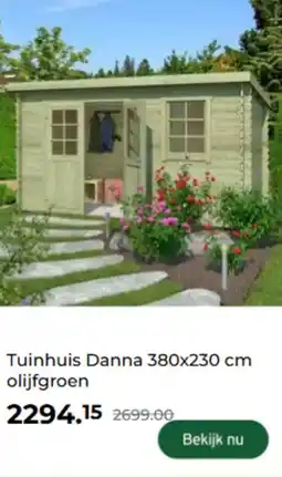 GAMMA Tuinhuis danna  olijfgroen aanbieding