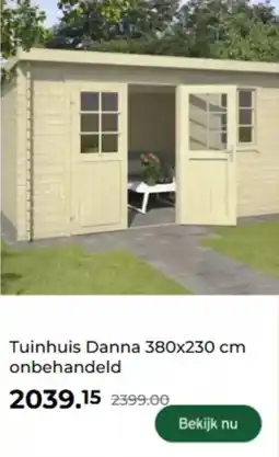 GAMMA Tuinhuis danna  onbehandeld aanbieding