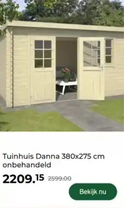 GAMMA Tuinhuis danna onbehandeld aanbieding