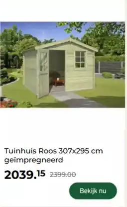 GAMMA Tuinhuis roos geïmpregneerd aanbieding