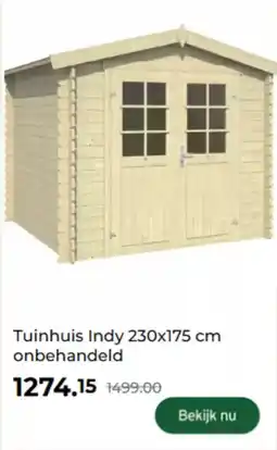 GAMMA Tuinhuis Indy onbehandeld aanbieding