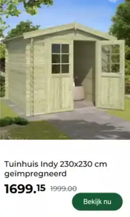 GAMMA Tuinhuis Indy geïmpregneerd aanbieding