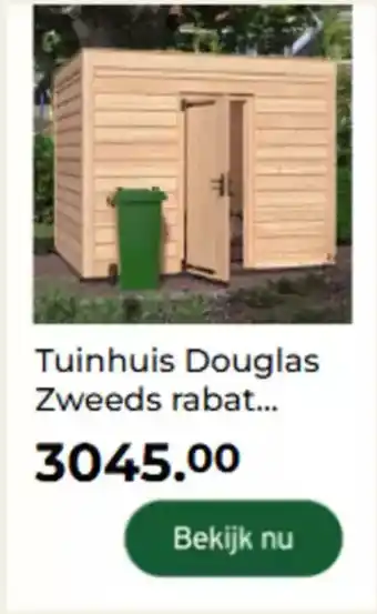 GAMMA Tuinhuis Douglas Zweeds rabat aanbieding