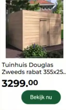 GAMMA Tuinhuis Douglas Zweeds rabat aanbieding