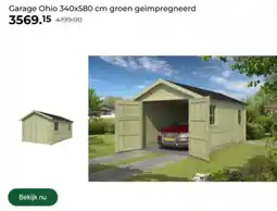 GAMMA Garage Ohio groen geïmpregneerd aanbieding