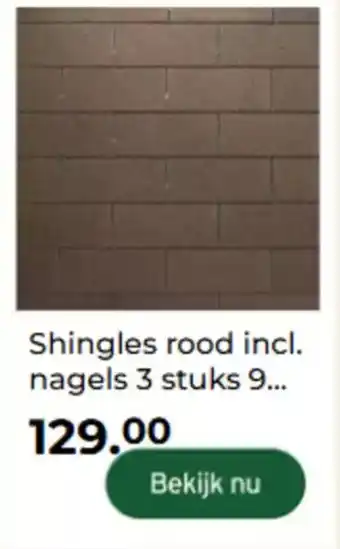 GAMMA Shingles rood incl. nagels aanbieding