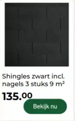 GAMMA Shingles zwart incl. nagels aanbieding