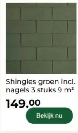 GAMMA Shingles groen incl. nagels aanbieding