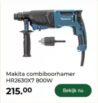 GAMMA Makita combiboorhamer HR2630X7 aanbieding