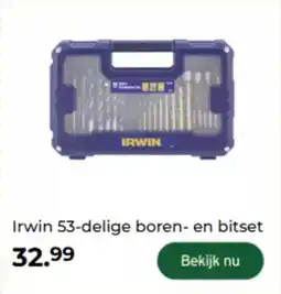 GAMMA Irwin boren- en bitset aanbieding