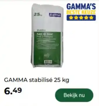 GAMMA Gamma stabilisé aanbieding