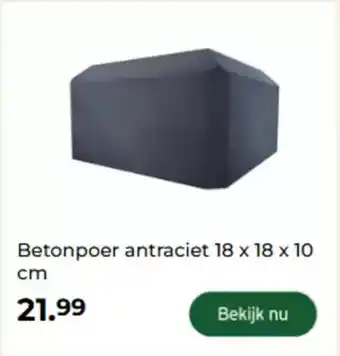 GAMMA Betonpoer antraciet aanbieding