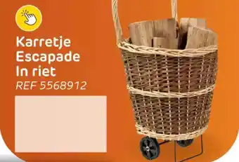 Brico Karretje Escapade In riet aanbieding