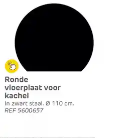 Brico Ronde vloerplaat voor kachel aanbieding