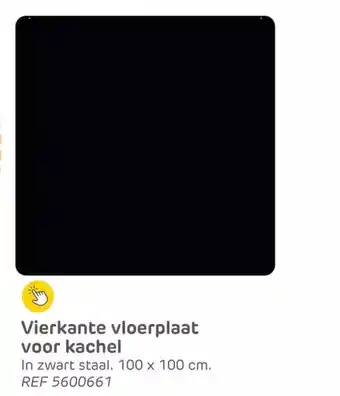 Brico Vierkante vloerplaat voor kachel aanbieding