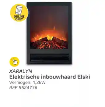 Brico Xaralyn elektrische inbouwhaard elski aanbieding