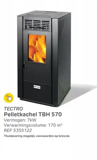 Brico Tectro pelletkachel TBH 570 aanbieding