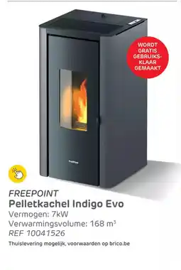 Brico Freepoint pelletkachel indigo evo aanbieding