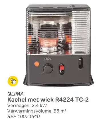 Brico Qlima kachel met wiek R4224 TC-2 aanbieding