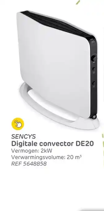 Brico Sencys digitale convector DE20 aanbieding