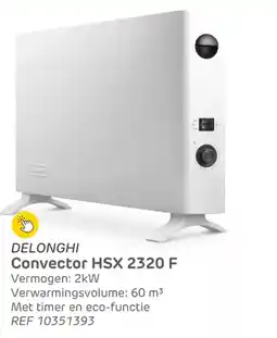 Brico Delonghi convector  HSX 2320 F aanbieding