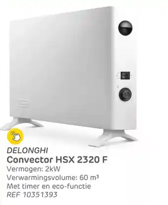 Brico Delonghi convector  HSX 2320 F aanbieding