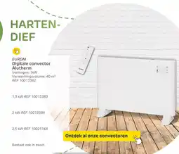 Brico Eurom digitale convector alutherm aanbieding