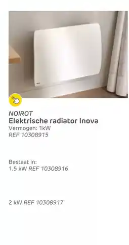 Brico Noirot elektrische radiator inova aanbieding