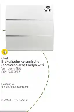 Brico HJM elektrische keramische inertieradiator evelyn wifi aanbieding