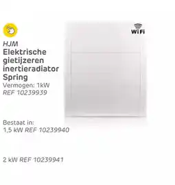 Brico HJM elektrische gietijzeren inertieradiator spring aanbieding